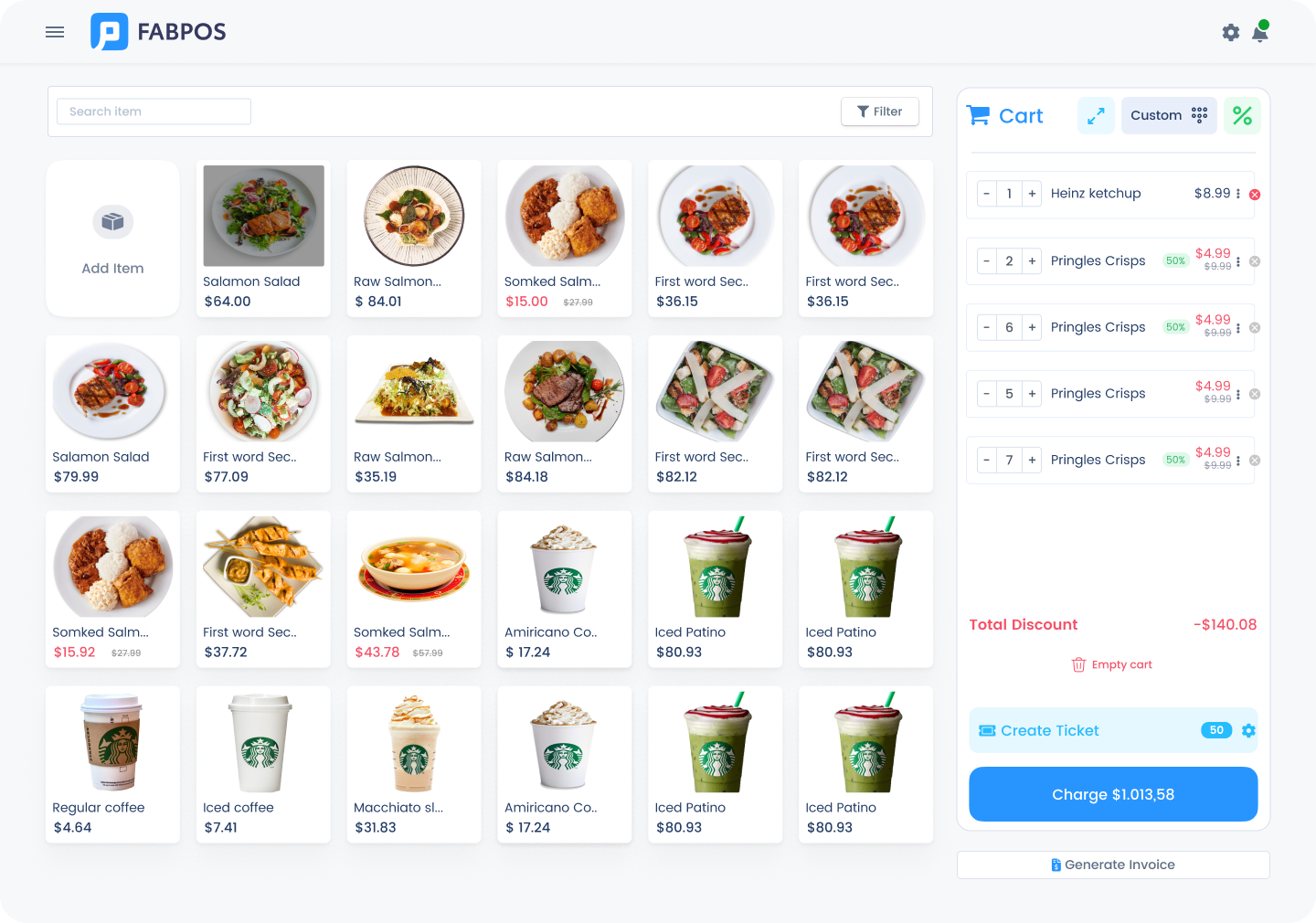 FabPOS: Product catalogue